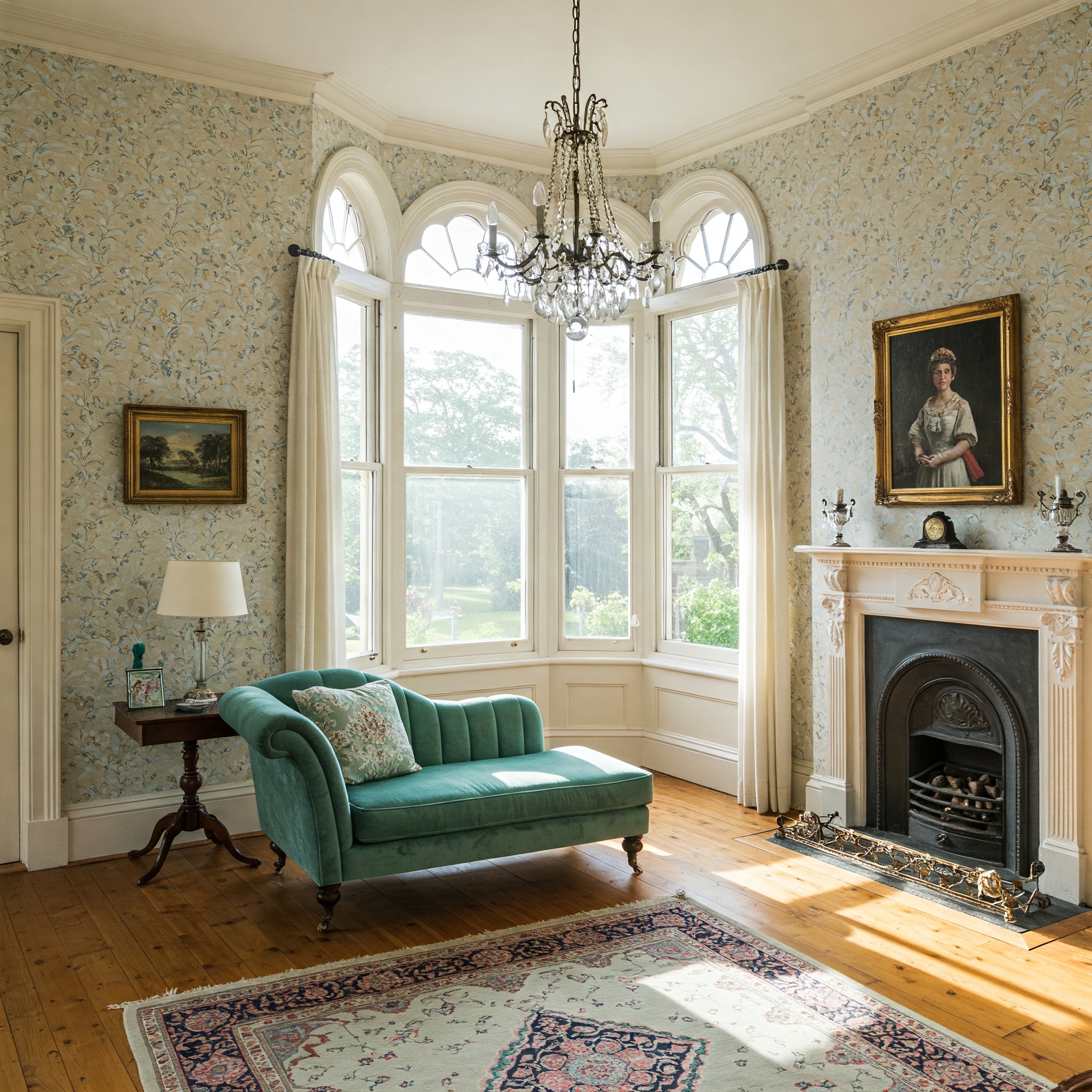 Elegant Victorian Living Room