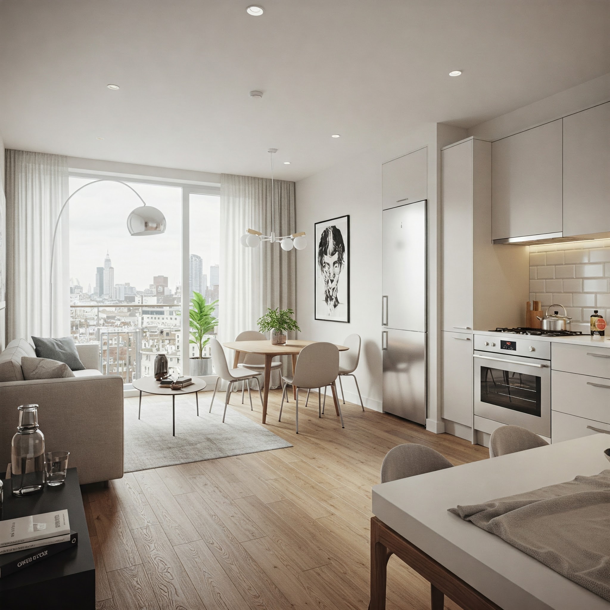 Modern Apartment with City View